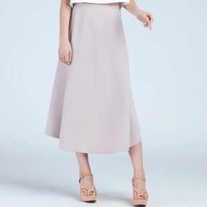 Kaarem Stream Deep Pleated Midi Skirt - M